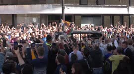 King Charles met by BOOS and JEERS as he arrives at Cardiff Castle in Wales