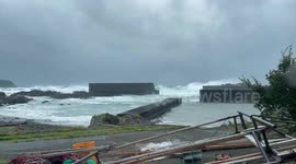 Japan: High Waves Hit Okinawa And Kyushu As Typhoon Nanmadol Approaches