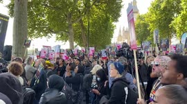 Justice for Chris Kaba rally outside New Scotland Yard