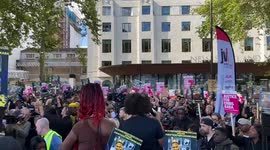 Justice for Chris Kaba rally outside New Scotland Yard