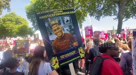 Protest for Chris Kaba outside New Scotland Yard