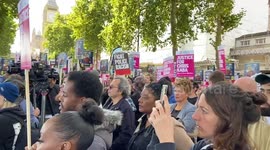 Justice for Chris Kaba rally outside New Scotland Yard