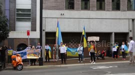 Ukrainians continue protest activity at Amnesty International Australia following release of report, which blames them