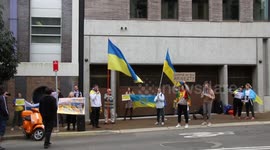 Ukrainians continue protest activity at Amnesty International Australia following release of report, which blames them