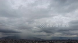 Time Lapse of Rain pouring on Cityspace - Motor Controlled