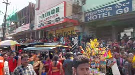 SITALSHASTI PROCESSION IN SAMBALPUR ODISHA .Sitalsasthi procession in sambalpur.  The Hindu festival of SitalShasti celebrates the divine marriage of Lord Shiva and Goddess Parvati.