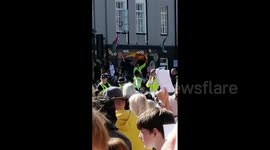 UK: Anti-Monarchists Boo As King Charles III Arrives At Cardiff Castle In Wales 2