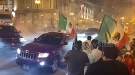 Car caravans celebrate Mexican independence day in Chicago