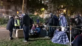 Mourners queuing to see Queen lying in state hunker down with blankets as funeral rehearsals take place