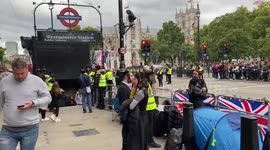 Mourners camp in Westminster ahead of The Queen’s funeral