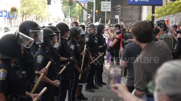 Tension outside Boston Children's Hospital as anti-trans protests continue
