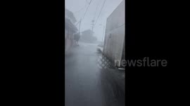 Gusts and heavy rains persist in Japan as Typhoon Nanmadol makes another landfall