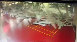Gym ceiling collapses as magnitude 6.9 quake rocks Taiwan