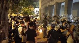 Hundreds gather outside UK Consulate in Hong Kong to pay tribute to Queen Elizabeth