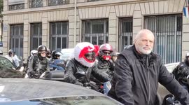 2nd bikers rally against the introduction of paid parking for motorbikes in Paris, France.19 sept 2022. 12h30-13h30