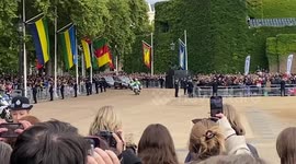 King Charles going to Westminster Abbey for the Queen’s funeral