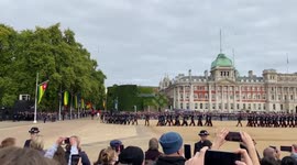 Military Procession on Horse Guards Parade during the Queen’s funeral