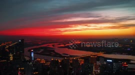 Songhua River in Harbin, China