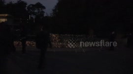 Night time hits in Windsor and people now able to access the back of Windsor Castle and Gather to look at flowers