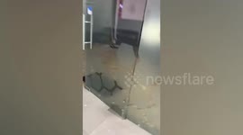 Shopping mall collapses in Manzanillo, Mexico following magnitude 7.6 earthquake