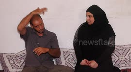 Palestinian man Nahed Farroukh, 42, lost his hearing and speech during the last conflict between Israel and Gaza