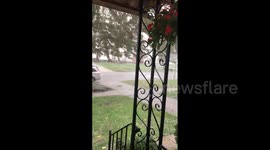 Detroit pelted with heavy hail amidst severe thunderstorm warning