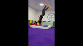 Talented 8-year-old girl performs stunning triple flip jumps in China