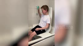 11-year-old with condition dubbed 'suicide disease' takes first steps in months