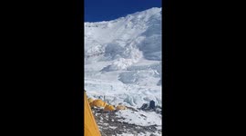Everest Avalanche Almost Crashes Into Climbers Camp In Nepal
