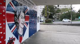 Amazing tribute to the Queen located in the Alton Estate in Roehampton featuring a lot of individual mini tributes to the Queen