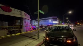 Fatal shooting crime scene in Oakland, California