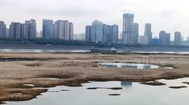 Yangtze River Drought In Yichang, Hubei, China