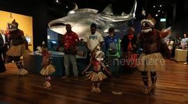 Meuram Murray Island Dance Group performing the shark totem dance