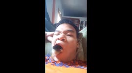 Man almost accidentally swallows chick alive