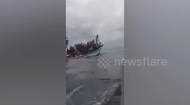 Chinese ship capsizes off Cambodian coast leaving 23 passengers missing