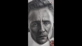 Nigerian artist sketches a FLAWLESS charcoal portrait of Tom Hiddleston's Loki