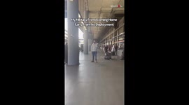Woman having a bad day receives a surprise visit from her military husband