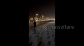 Cortege on Saudi National Day in Al Khobar, Saudi Arabia