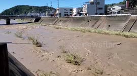 Japan: Bridges Collapse In Shizuoka As Tropical Storm Talas Hits With Heavy Rains 2