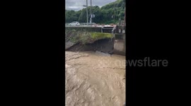 Japan: Bridges Collapse In Shizuoka As Tropical Storm Talas Hits With Heavy Rains