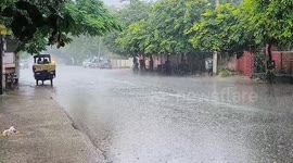 Heavy Rain in Jaipur, Rajasthan, India