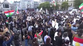 Thousands  protest killing of Mahsa Amini in Trafalgar Square