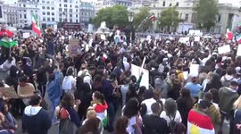 Thousands gather in London's Trafalgar Square to protest death of Mahsa Amini in Iran