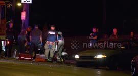 Fatal car accident on W North Bend Road and Colerain Avenue in Cincinnati after reports of car racing