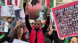 Anger and hope as thousands of Mahsa Amini protesters gather in Trafalgar Square, London