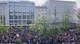 Tens of thousands gather for Fridays For Future climate protest in Berlin