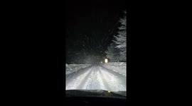 La magia della neve, in una normale serata di marzo al rientro del lavoro