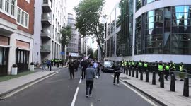 DLFA protesters held off at The Home Office against ANTIFA
