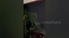Fierce wind and rain batter homes as Typhoon Noru barrels into the Philippines