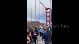 US: Protest Against Iranian Government Over Mahsa Amini’s Death At Golden Gate Bridge, SF